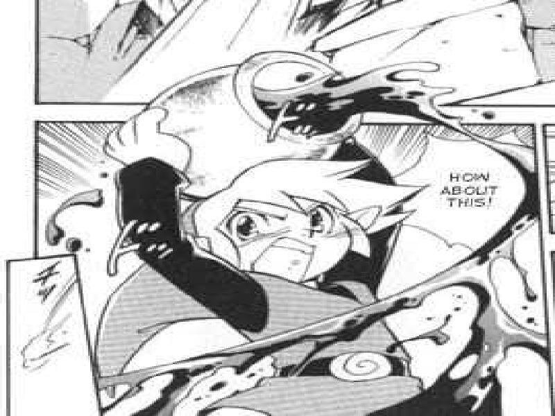 Anime Character Attacking — Black