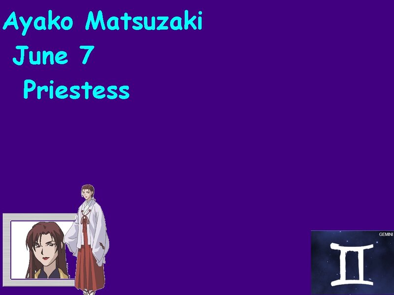 Anime Character Ayako Matsuzaki