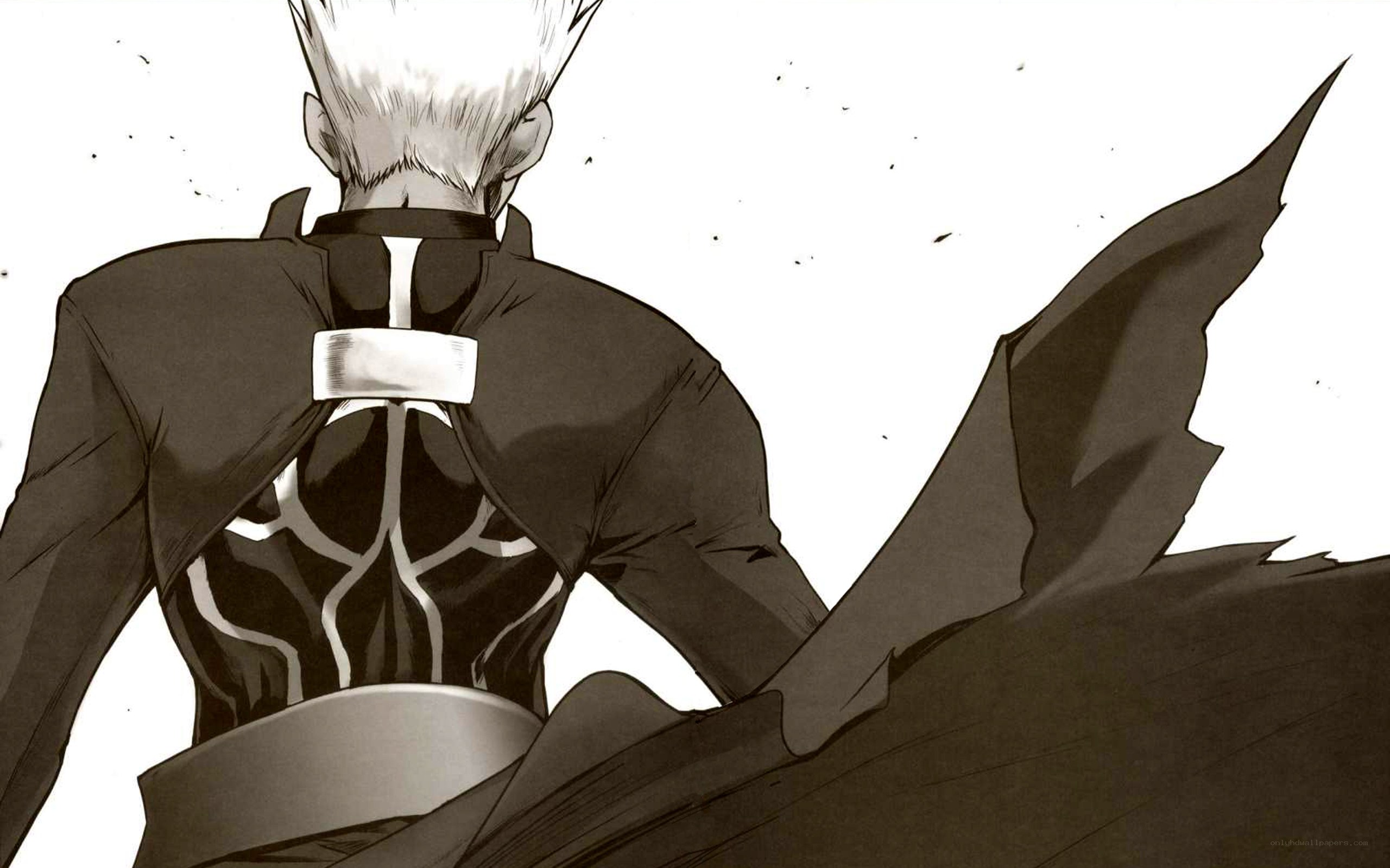 anime character back view
