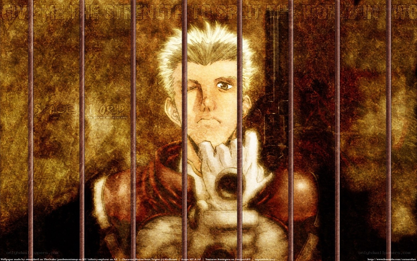 Anime character behind bars