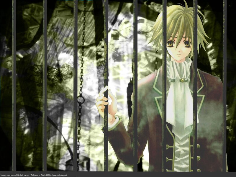 Anime Character Behind Bars — Green