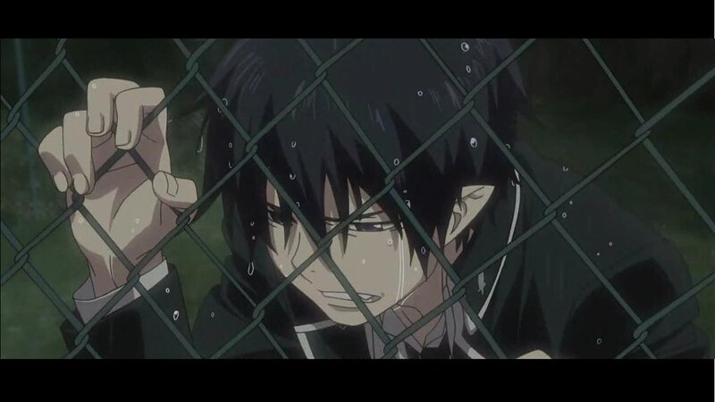 Anime Character Behind Fence — Black