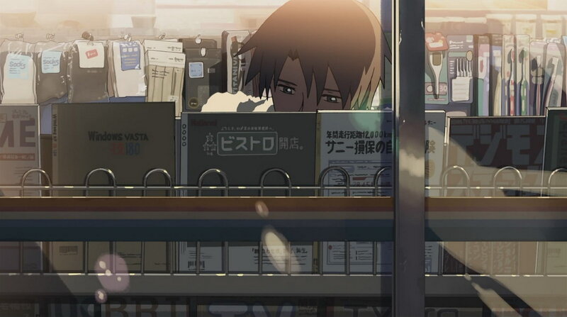 Anime Character Behind Shelf
