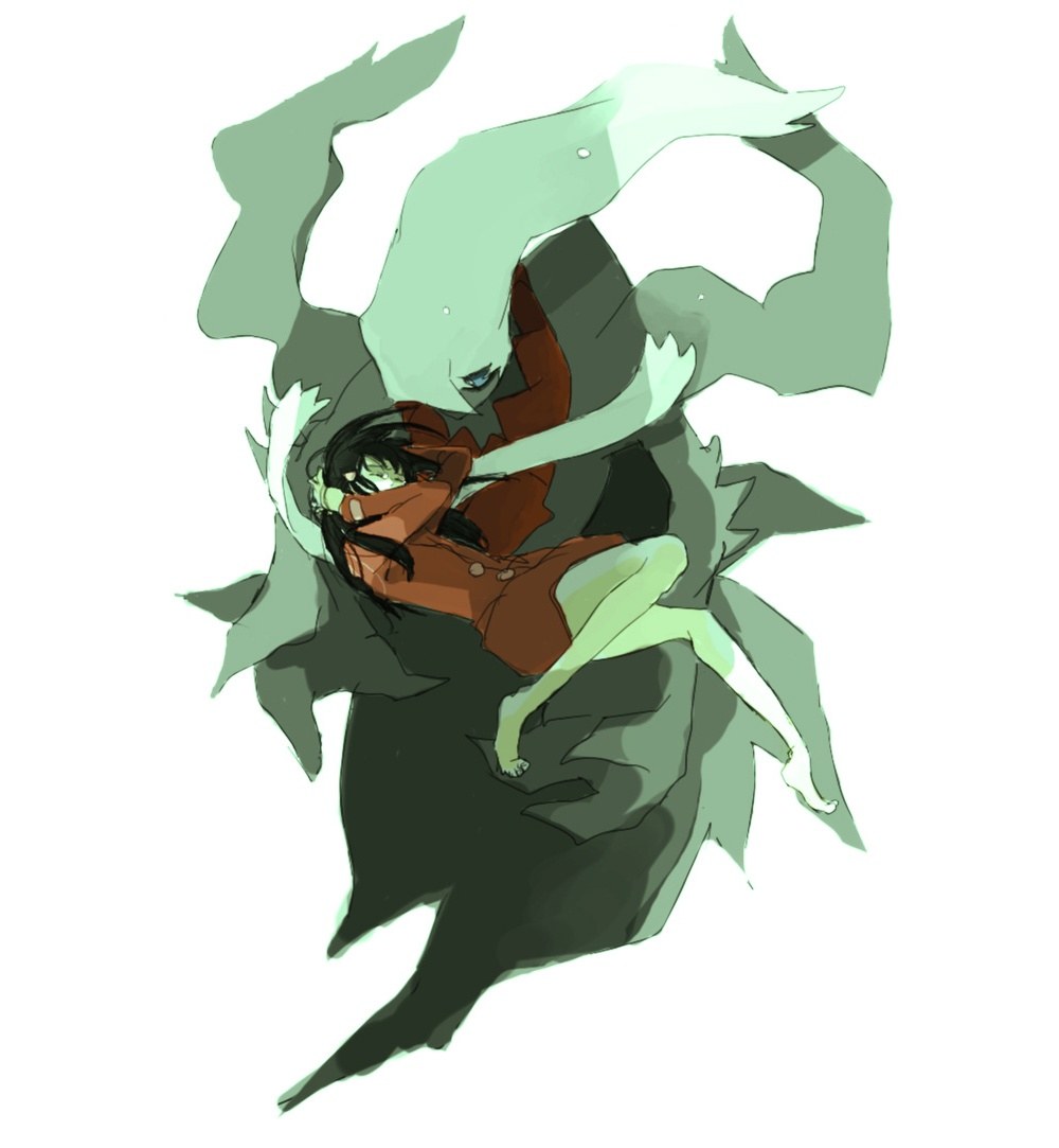 anime character being attacked