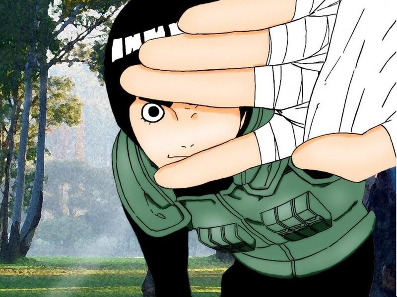 Anime Character Being Held — Green