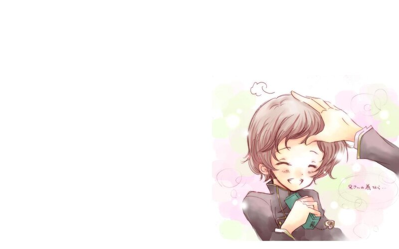 anime character being petted