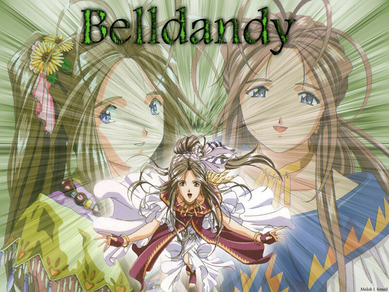 Anime Character Belldandy — Green