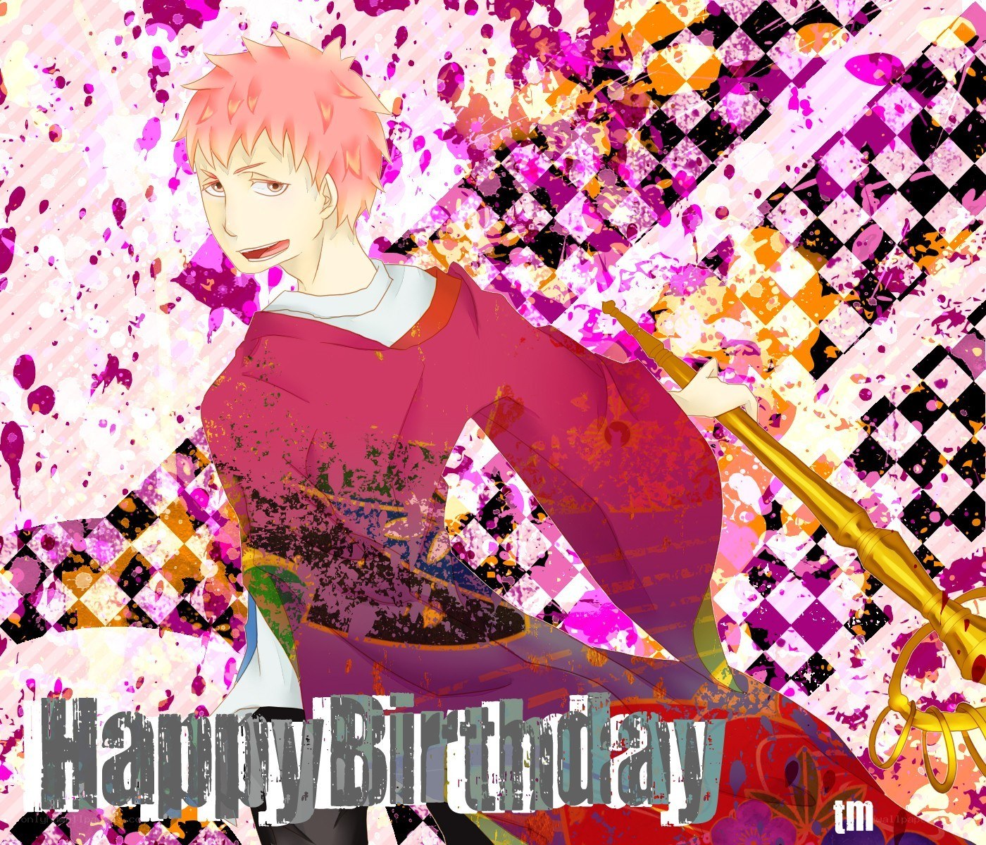 anime character birthday art