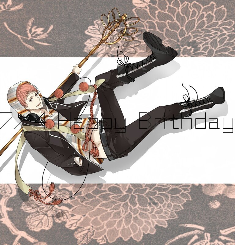 anime character birthday art