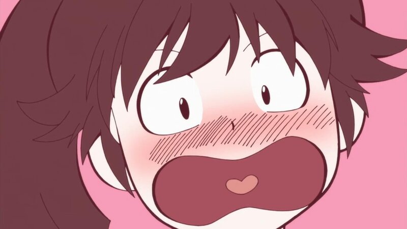anime character blushing