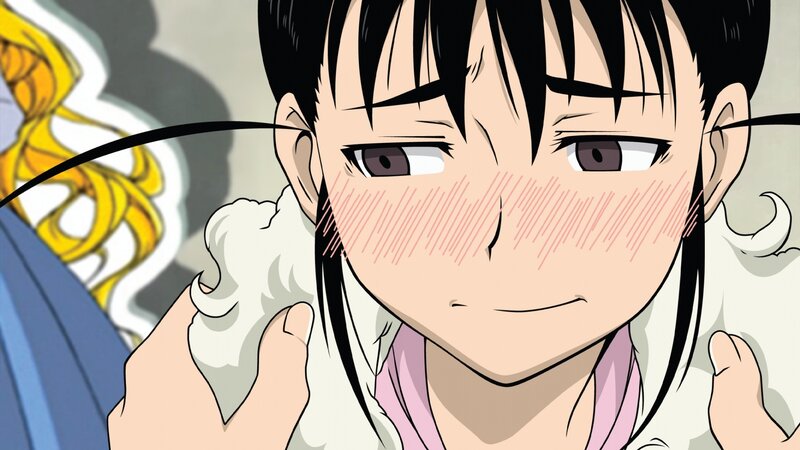 anime character blushing