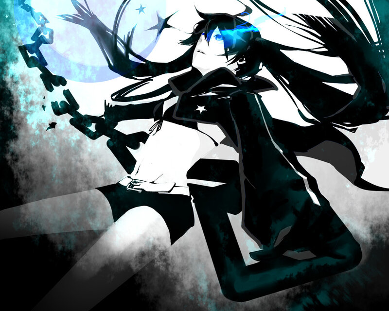 Anime Character Breaking Chains — Black, Dramatic