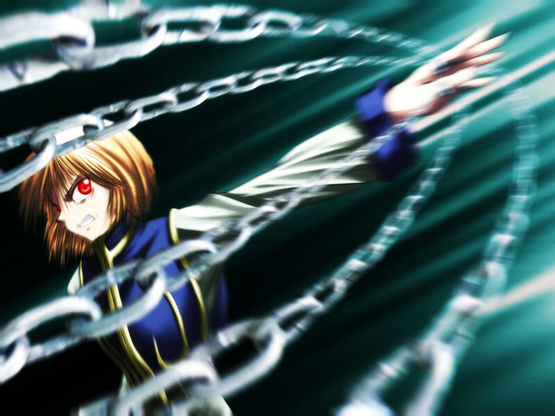 Anime character breaking chains