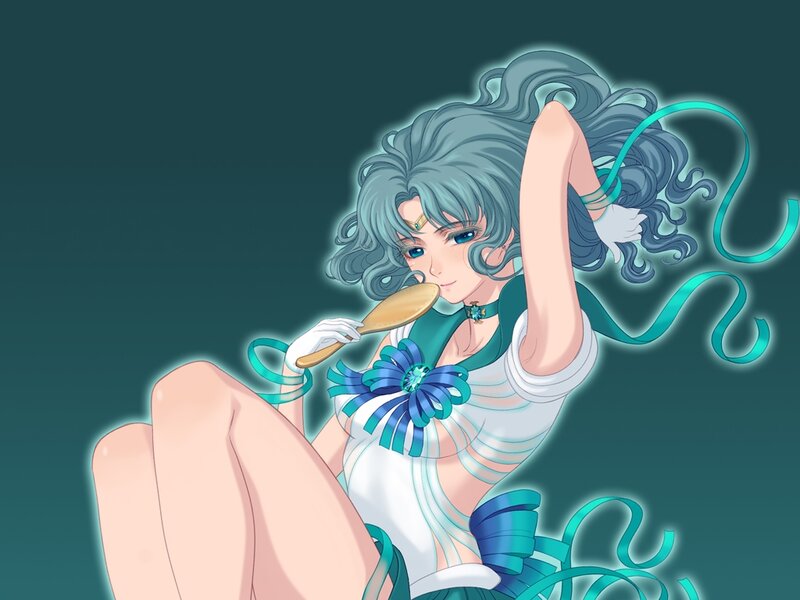 Anime Character Brushing Hair