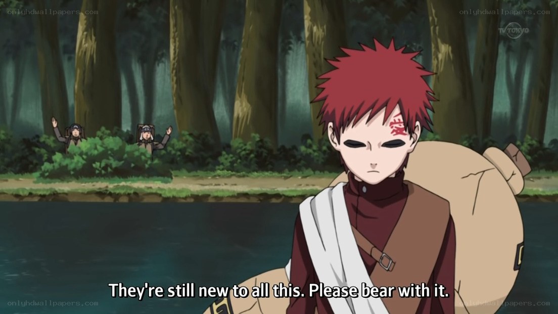 Anime character by a river