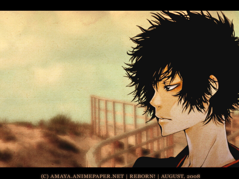 anime character by the sea
