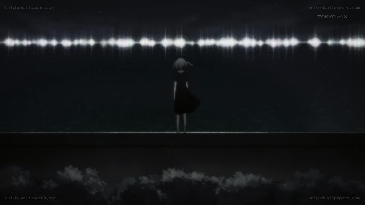 anime character by the water