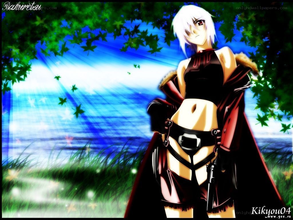 Anime character by water