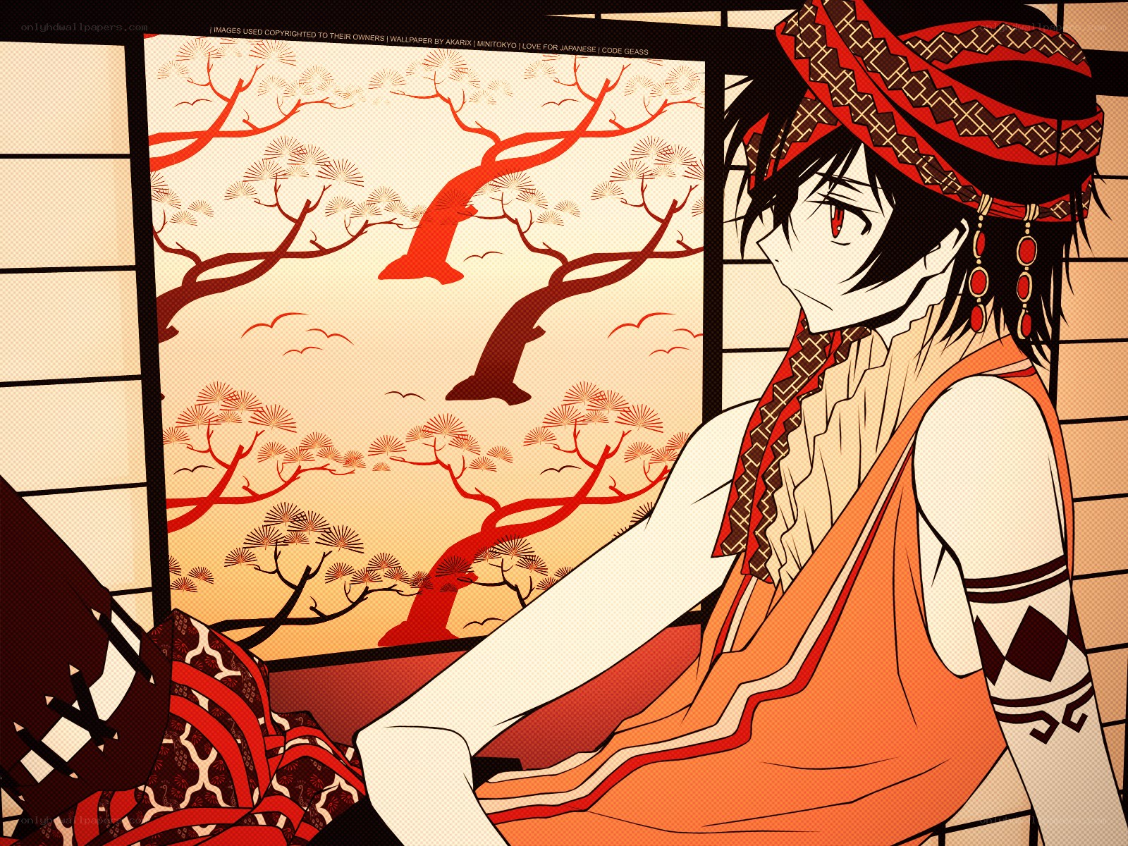 anime character by window