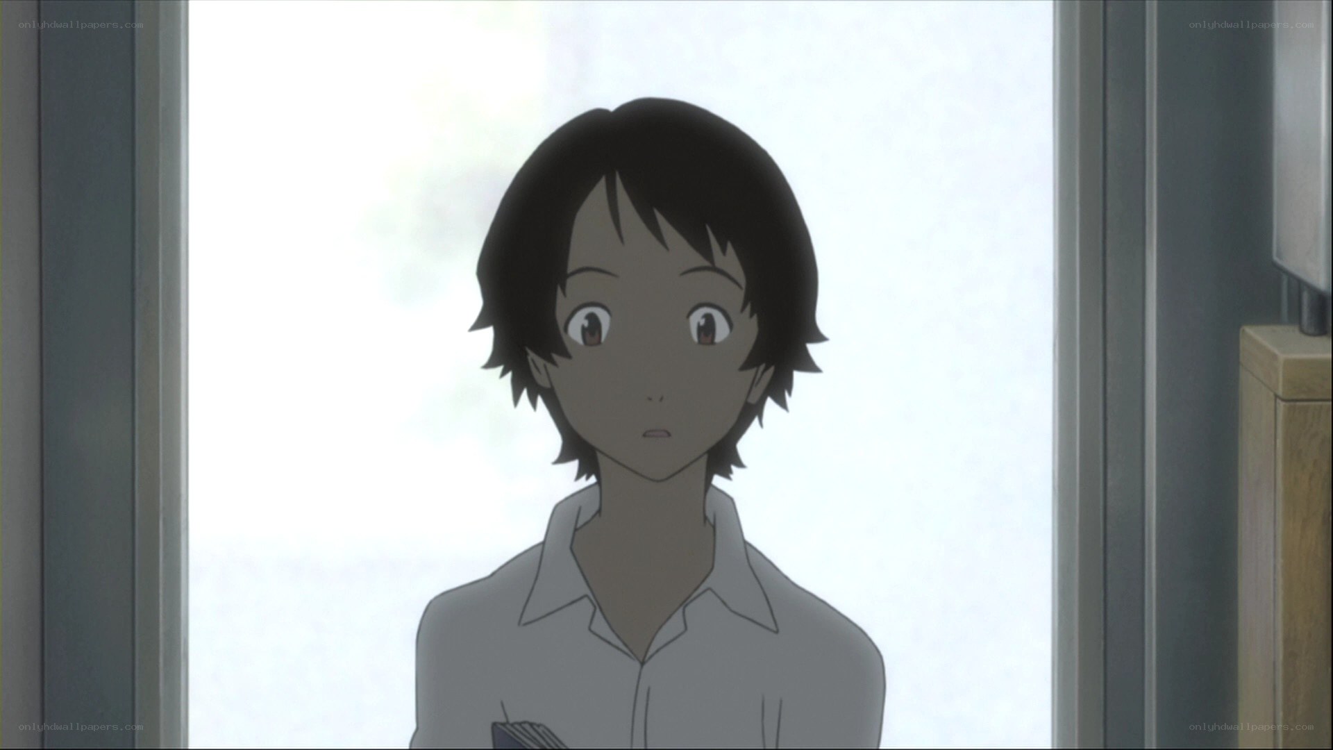 anime character by window