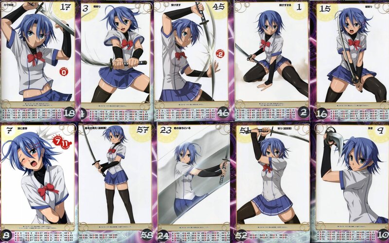 Anime character card collection