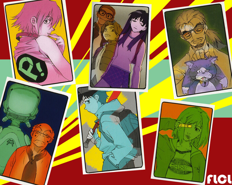 Anime character cards collage