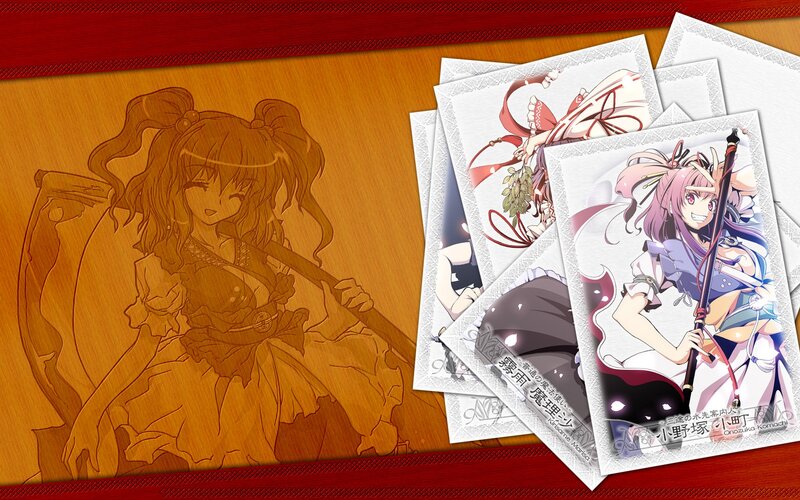 Anime Character Cards — Red, Calm, Digital Art
