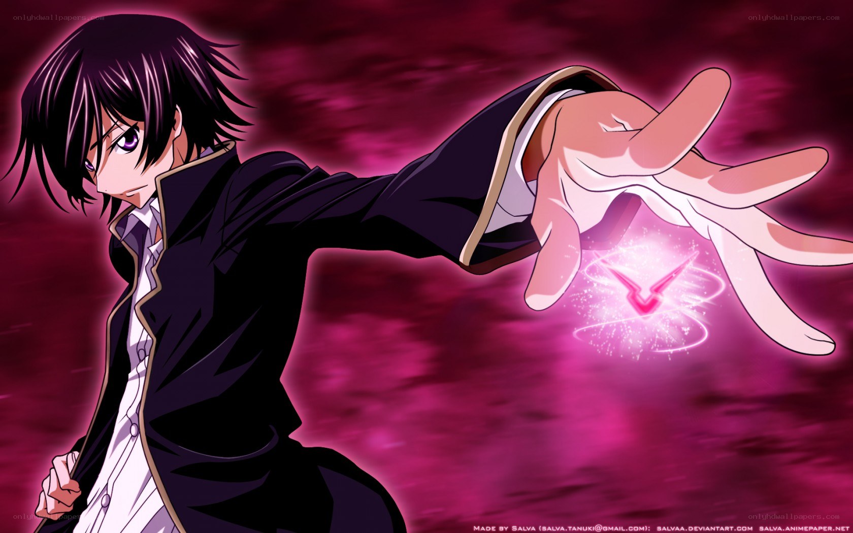 anime character casting spell