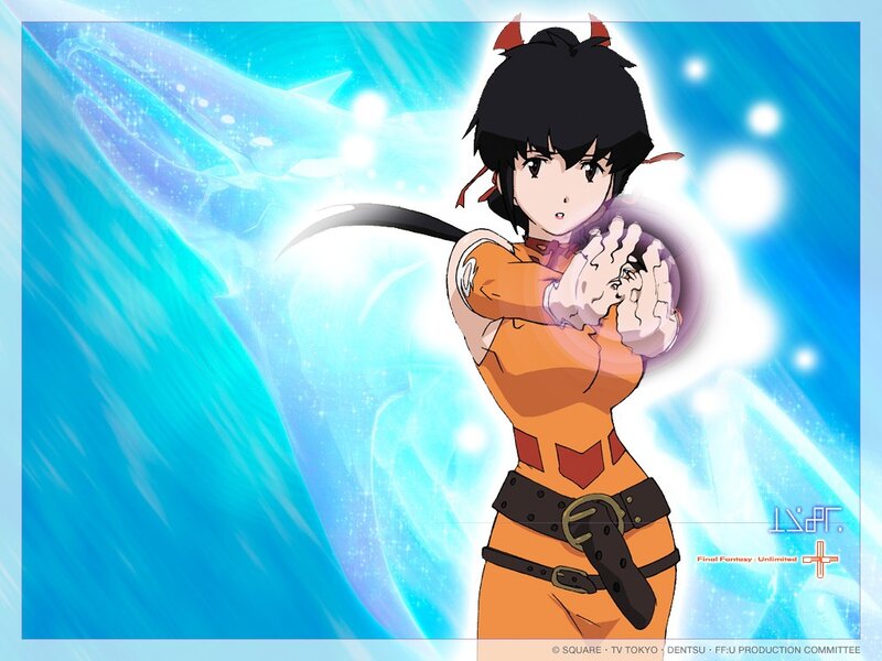 anime character casting spell