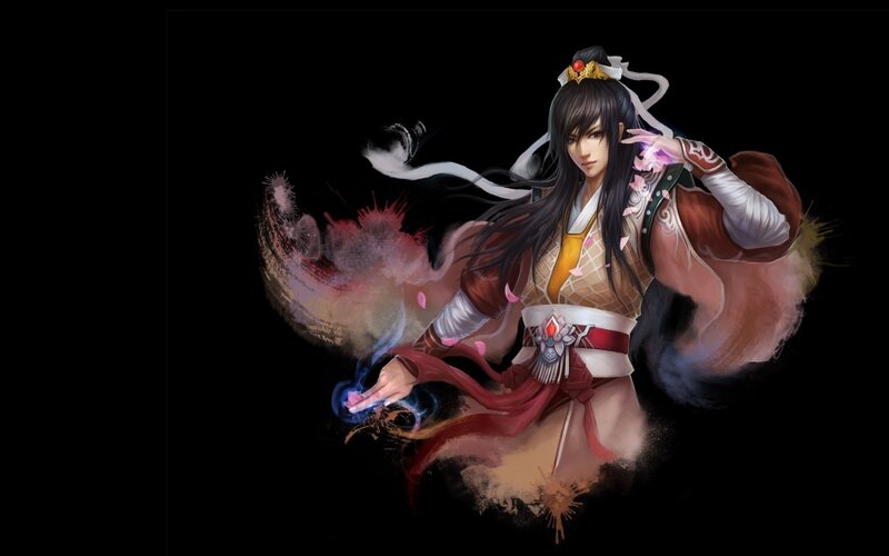 Anime Character Casting Spell — Black