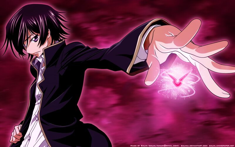 Anime Character Casting Spell — Purple, Dramatic, Magic