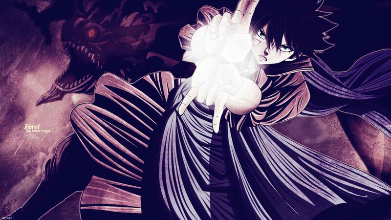 Anime Character Casting Spell — Purple, Dramatic, Night, Manga