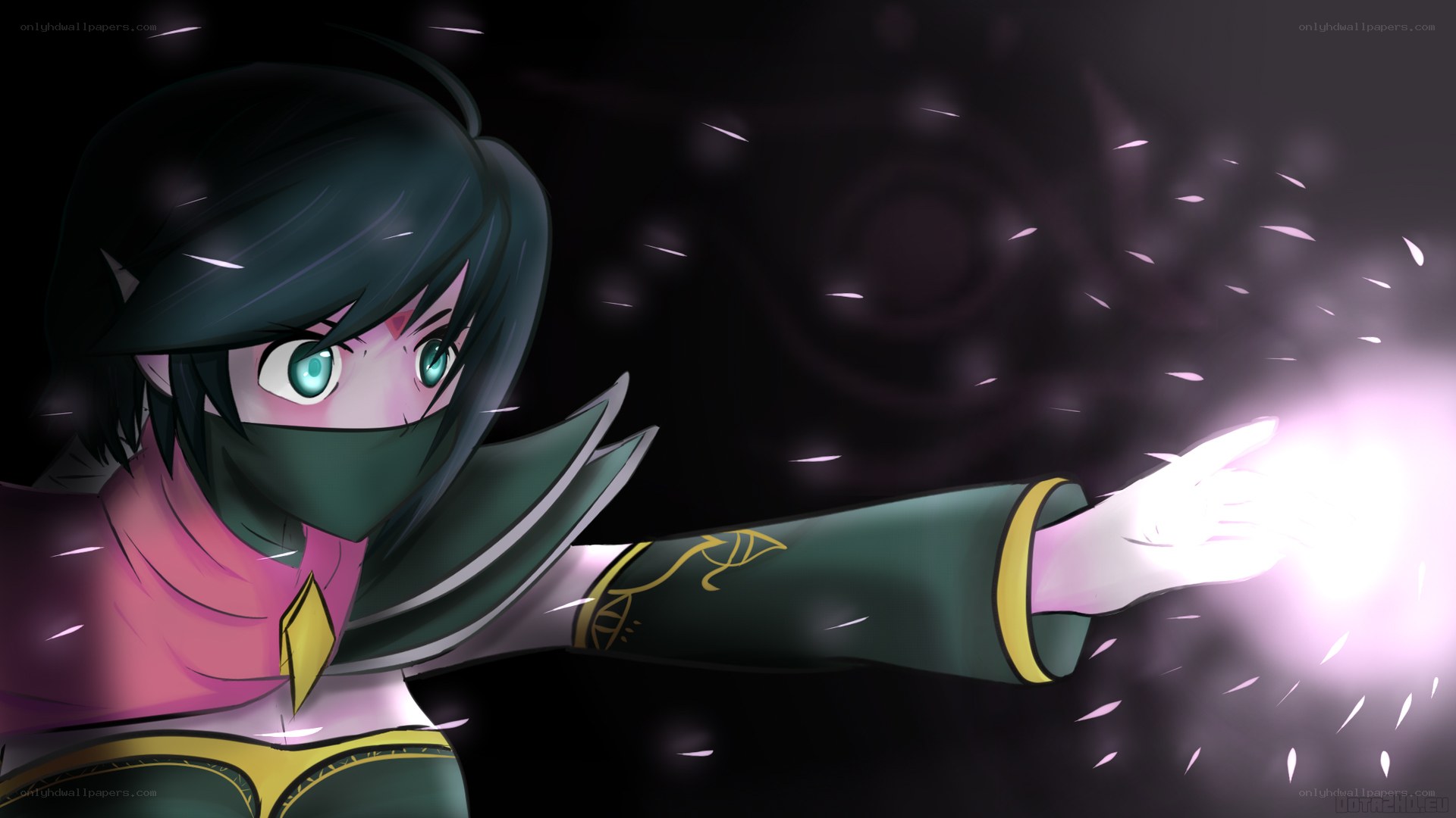 anime character casting spell