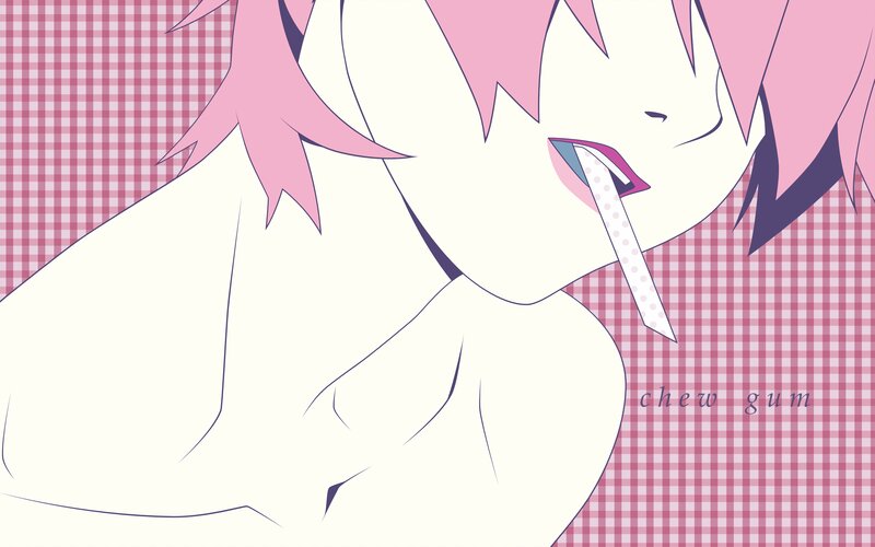 Anime Character Chewing Gum — Pink