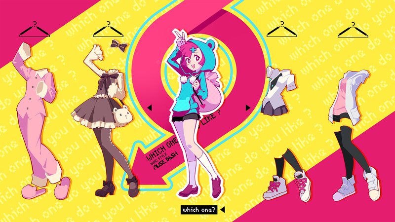 Anime Character Choosing Outfits