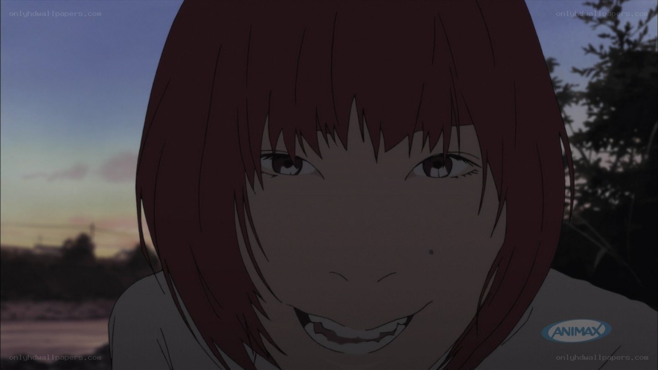 anime character close-up at dusk