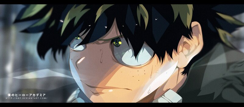 Anime Character Close-up — Black, Dramatic, Glasses