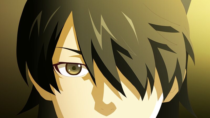 Anime Character Close-up — Brown, Dramatic, Eye