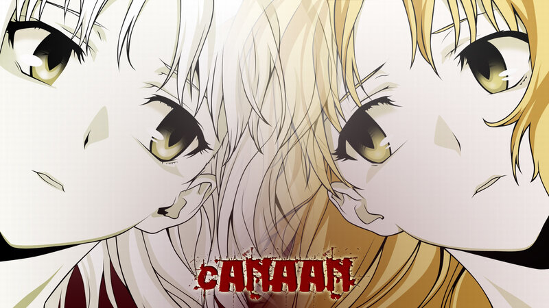 Anime character close-up with blood text