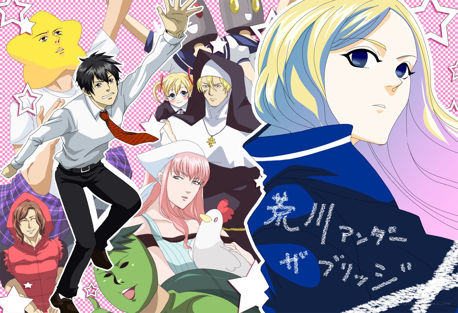 anime character collage