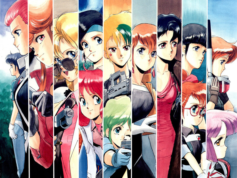 anime character collage