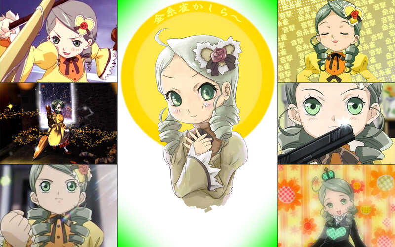 Anime character collage