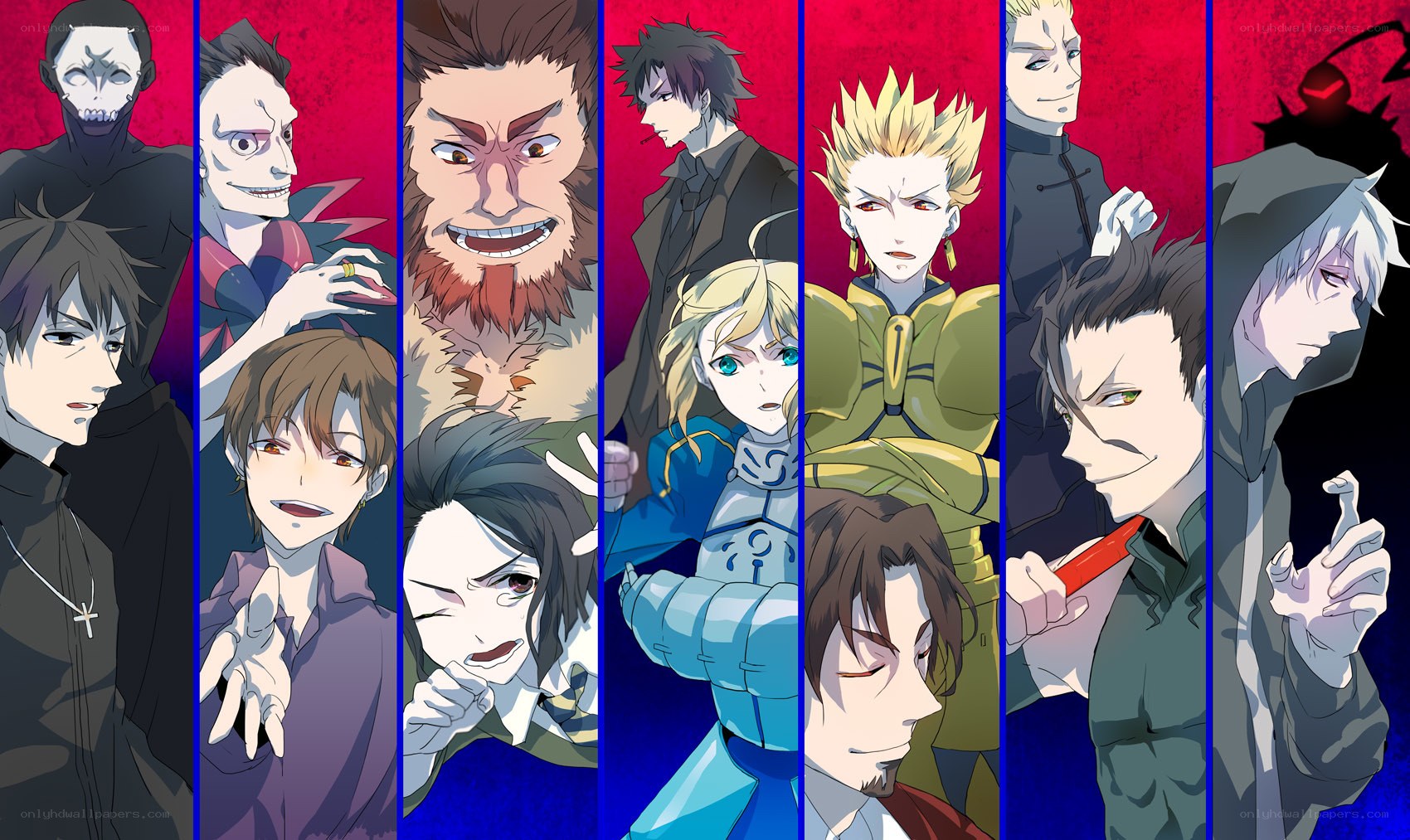 anime character collage