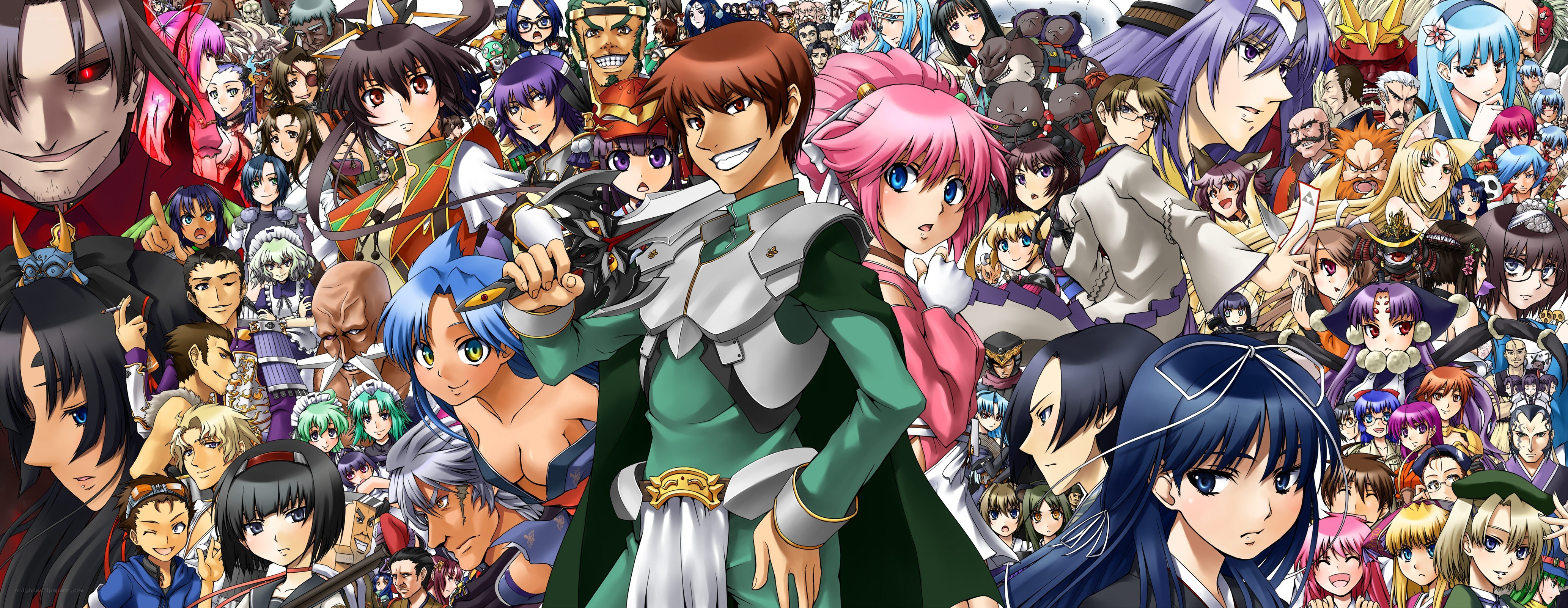 Anime character collage