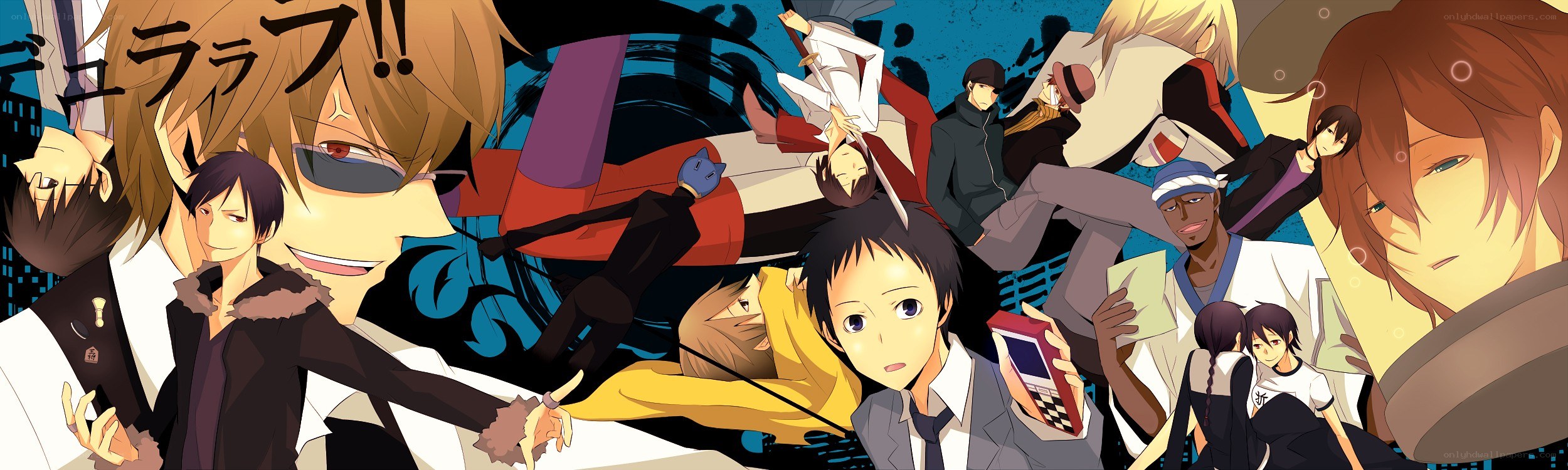 Anime character collage