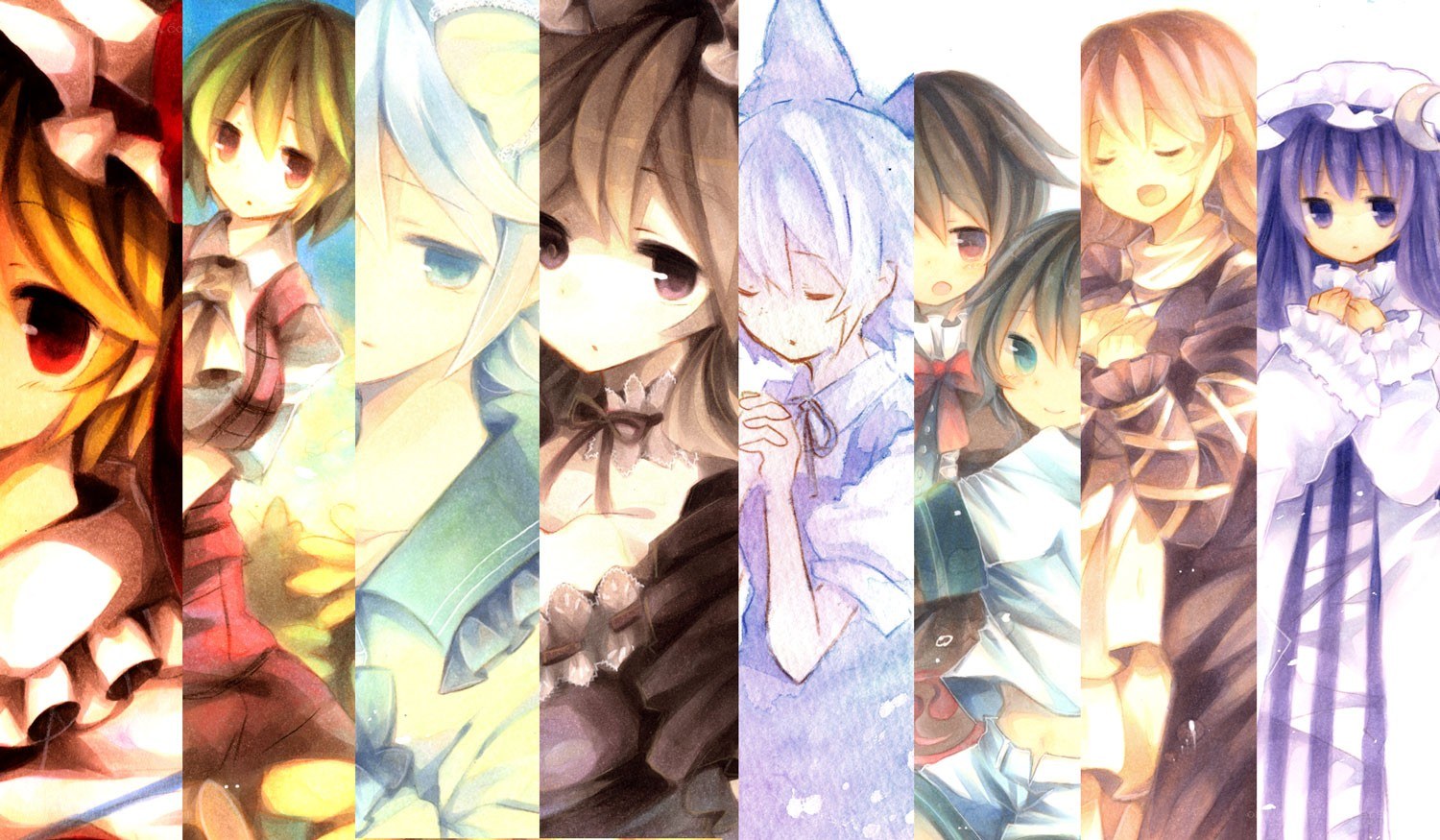 anime character collage