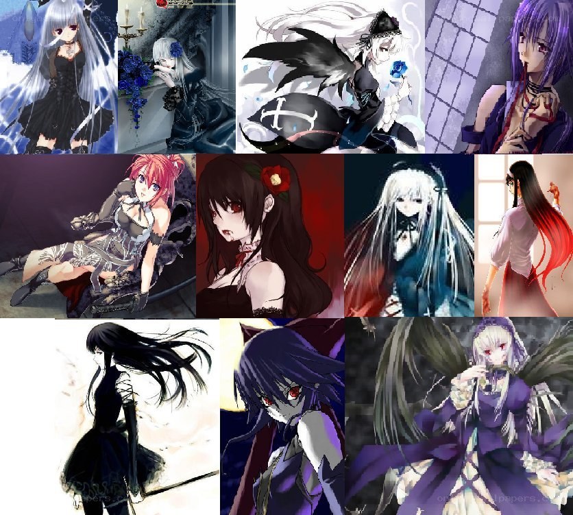 anime character collage