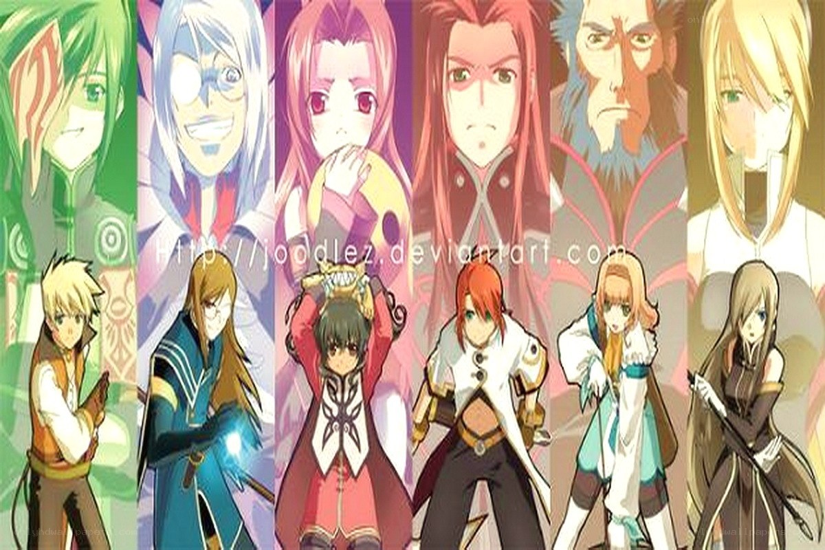 anime character collage