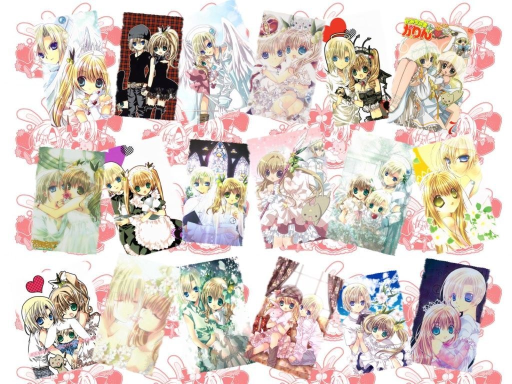 Anime character collage