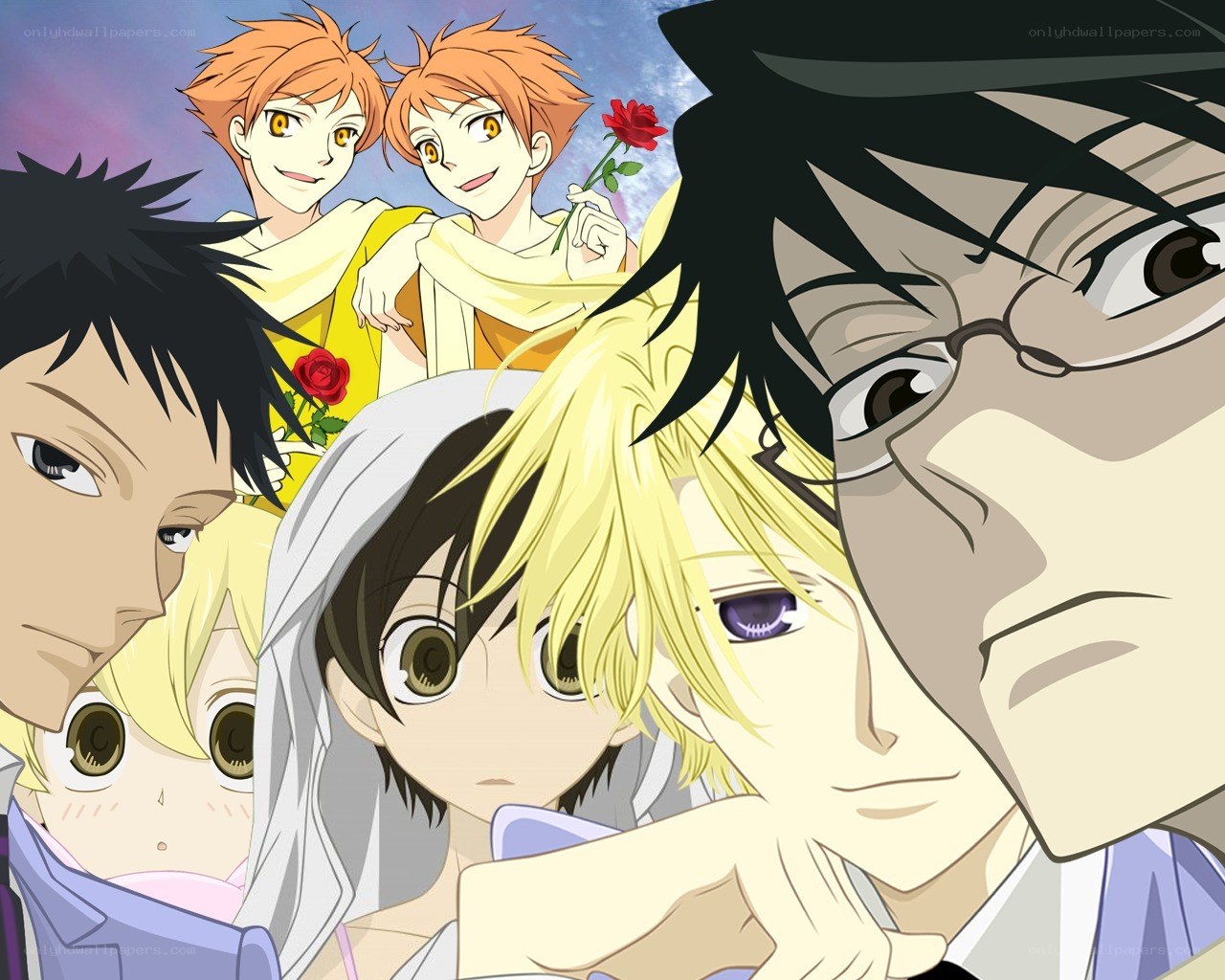 anime character collage